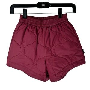 MOLO NWOT Girl's Luxury Burgundy Chic Contemporary Shorts Stylish Stitching 128